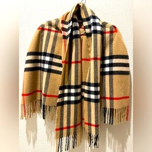 Burberry women’s authentic vintage XS poncho with built in scarf